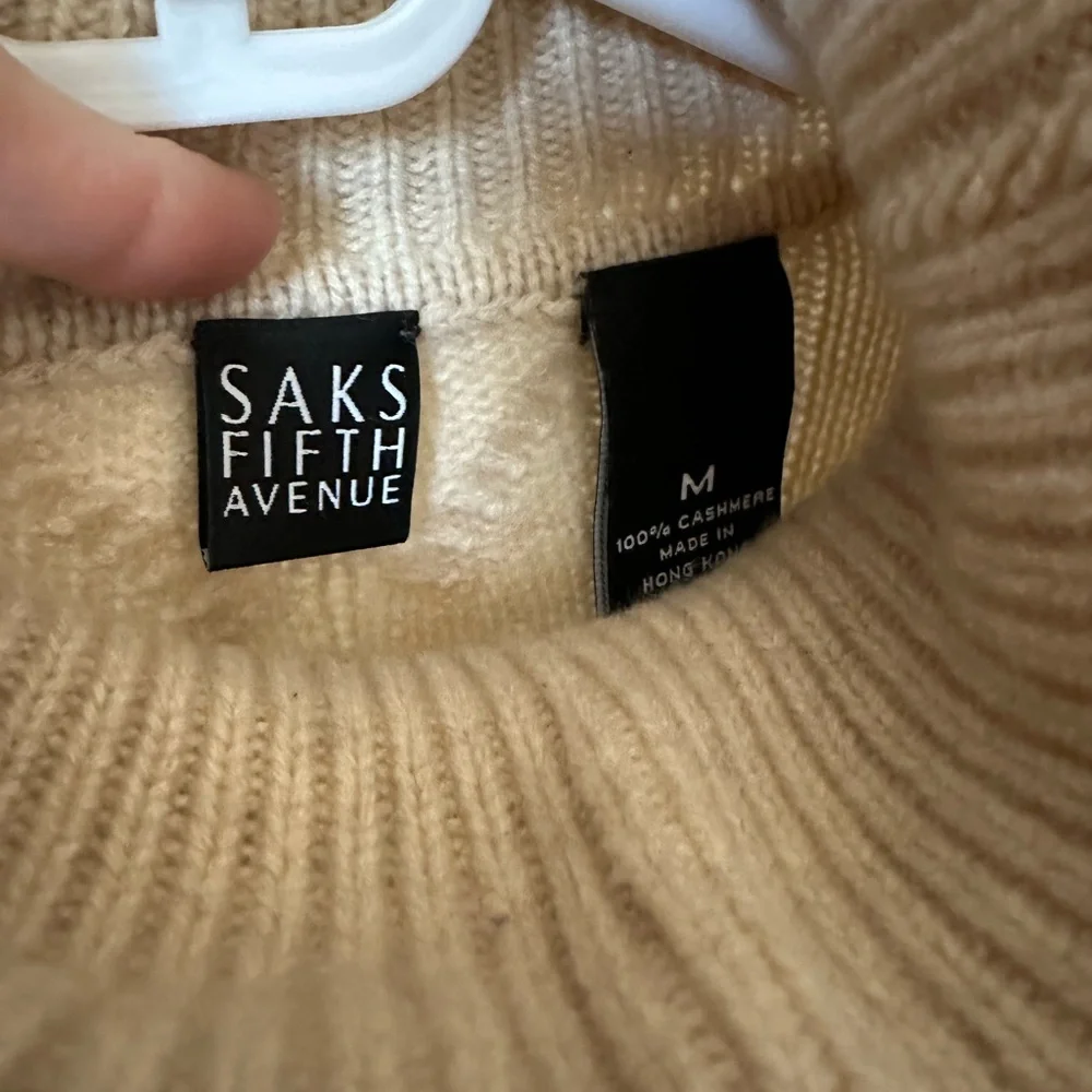 Saks Fifth Avenue Cashmere Turtleneck Sweater - Picture 3 of 3